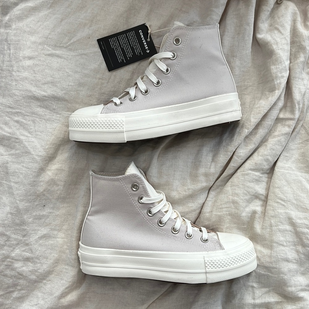 Chuck Taylor All Star Lift Platform Tri-Panel - hemp/desert sand/egret